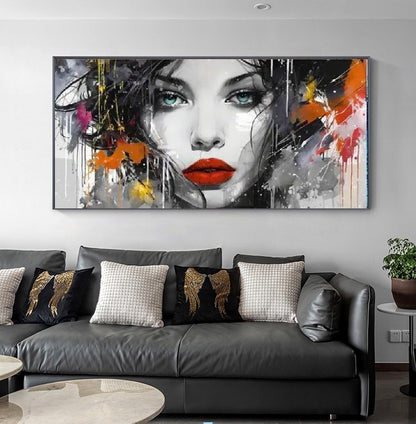 Modern figure painting with expressive brushstrokes