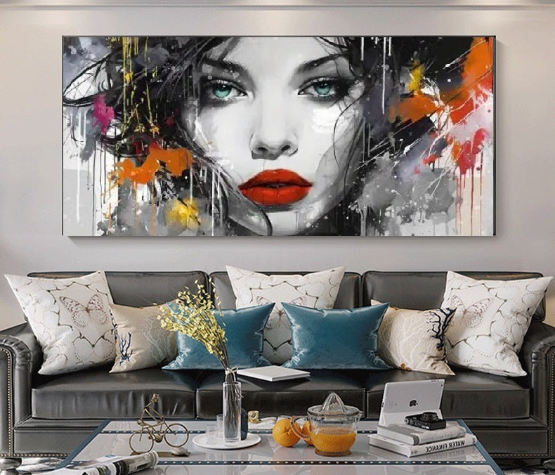 Modern figure painting with expressive brushstrokes