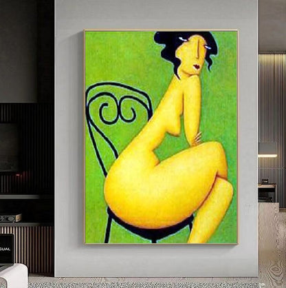 Handcrafted Modern Figure Painting Fine Wall Art For Homedecor MDP1049