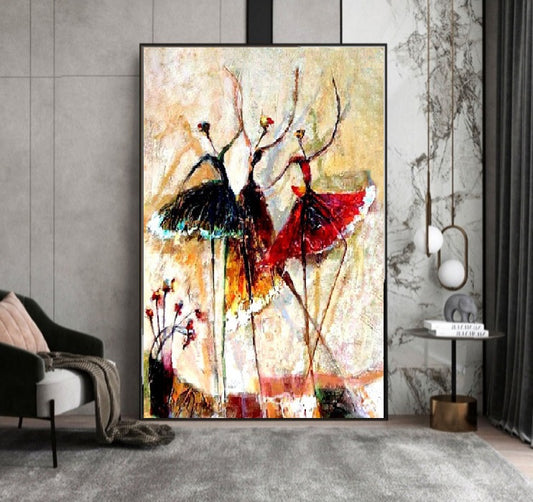 Handcrafted Modern Figure Painting Fine Wall Art For Homedecor MDP1052