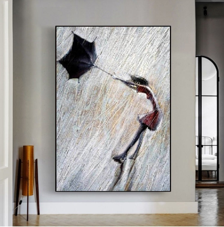 Handcrafted Modern Figure Painting Fine Wall Art For Homedecor MDP1053