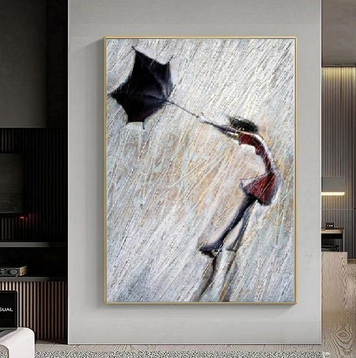 Handcrafted Modern Figure Painting Fine Wall Art For Homedecor MDP1053