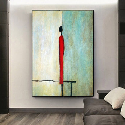 Handcrafted Modern Figure Painting Fine Wall Art For Homedecor MDP1056A