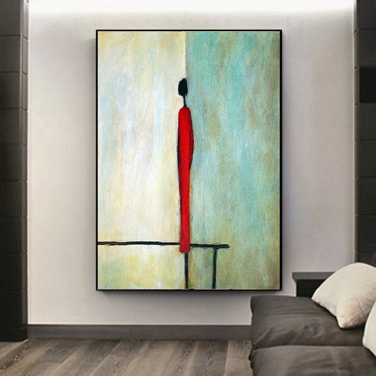 Handcrafted Modern Figure Painting Fine Wall Art For Homedecor MDP1056A