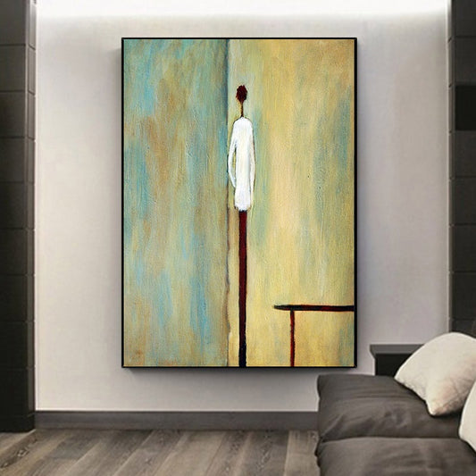 Handcrafted Modern Figure Painting Fine Wall Art For Homedecor MDP1056B