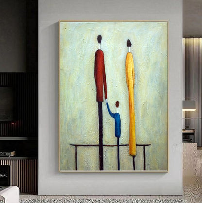 Handcrafted Modern Figure Painting Fine Wall Art For Homedecor MDP1057A