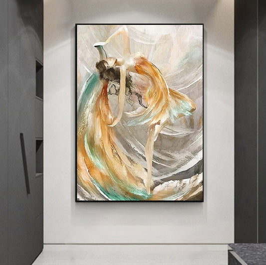 Handcrafted Modern Figure Painting Fine Wall Art For Homedecor MDP1062