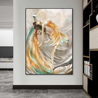 Handcrafted Modern Figure Painting Fine Wall Art For Homedecor MDP1062