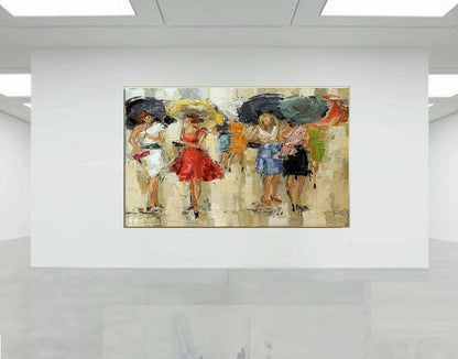 Handcrafted Modern Figure Painting Fine Wall Art For Homedecor MDP1063