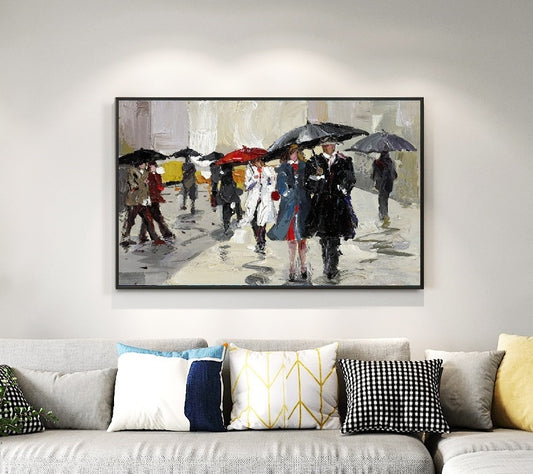 Handcrafted Modern Figure Painting Fine Wall Art For Homedecor MDP1064