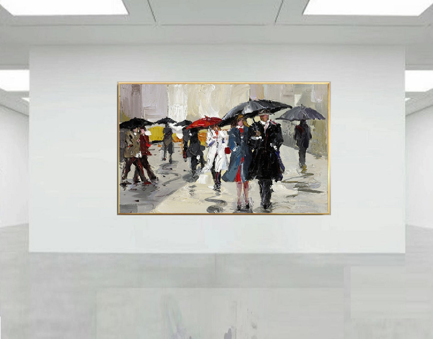 Handcrafted Modern Figure Painting Fine Wall Art For Homedecor MDP1064