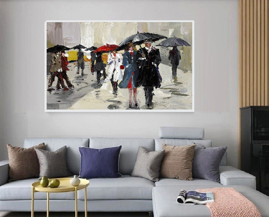 Handcrafted Modern Figure Painting Fine Wall Art For Homedecor MDP1064