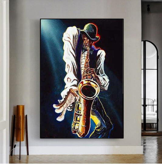 Handcrafted Modern Figure Painting Fine Wall Art For Homedecor MDP1067A