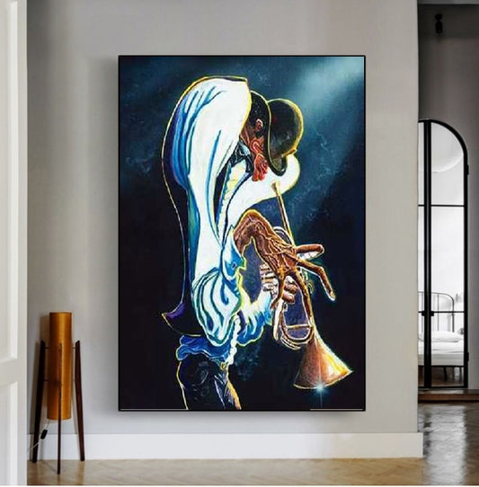Handcrafted Modern Figure Painting Fine Wall Art For Homedecor MDP1067B