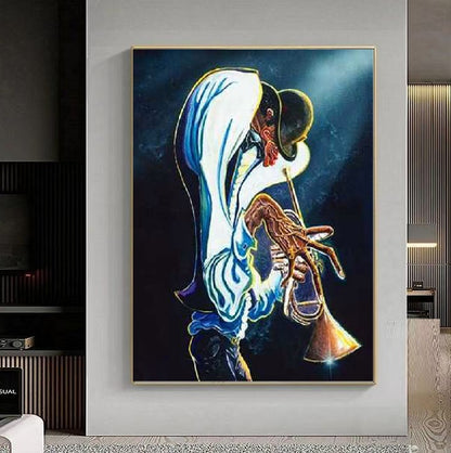 Handcrafted Modern Figure Painting Fine Wall Art For Homedecor MDP1067B