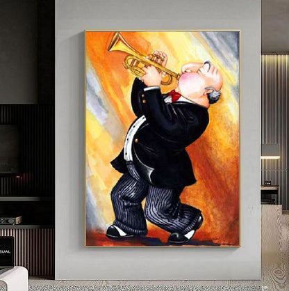 Handcrafted Modern Figure Painting Fine Wall Art For Homedecor MDP1068A