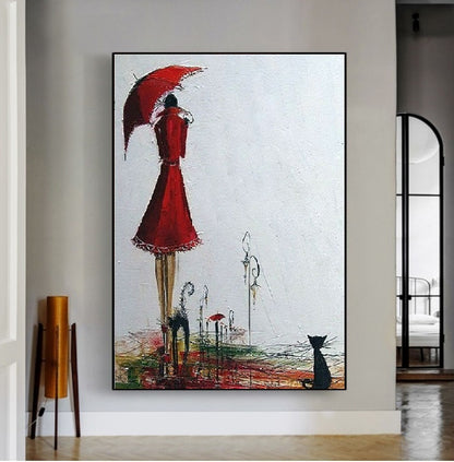 Handcrafted Modern Figure Painting Fine Wall Art For Homedecor MDP1069A