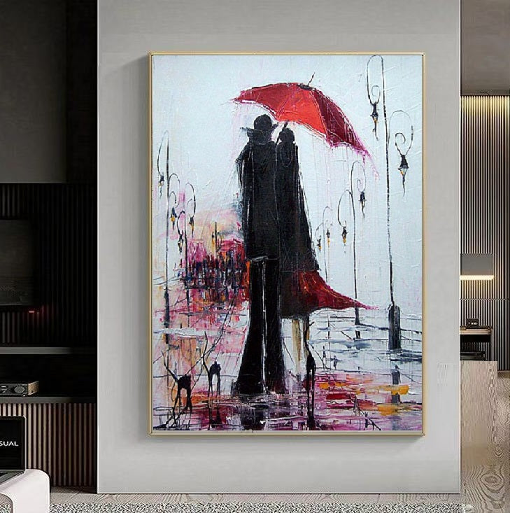 Handcrafted Modern Figure Painting Fine Wall Art For Homedecor MDP1069B