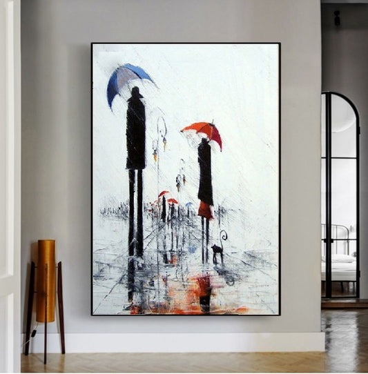 Handcrafted Modern Figure Painting Fine Wall Art For Homedecor MDP1069C