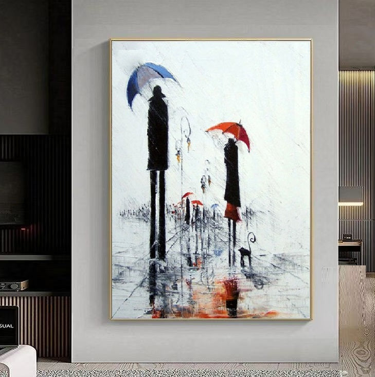 Handcrafted Modern Figure Painting Fine Wall Art For Homedecor MDP1069C