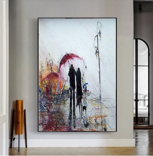 Handcrafted Modern Figure Painting Fine Wall Art For Homedecor MDP1069D