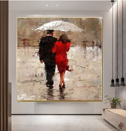 Handcrafted Modern Figure Painting Fine Wall Art For Homedecor MDP1071B