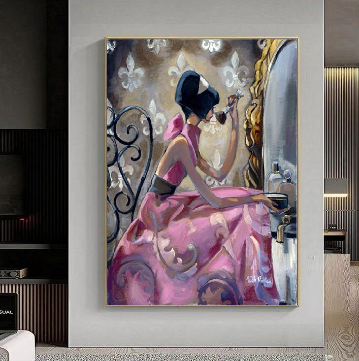Handcrafted Modern Figure Painting Fine Wall Art For Homedecor MDP1072G