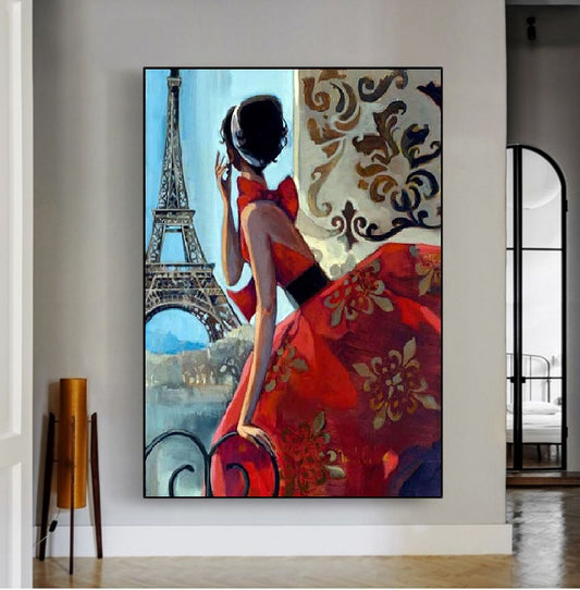 Handcrafted Modern Figure Painting Fine Wall Art For Homedecor MDP1072K