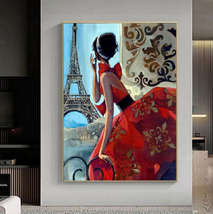 Handcrafted Modern Figure Painting Fine Wall Art For Homedecor MDP1072K