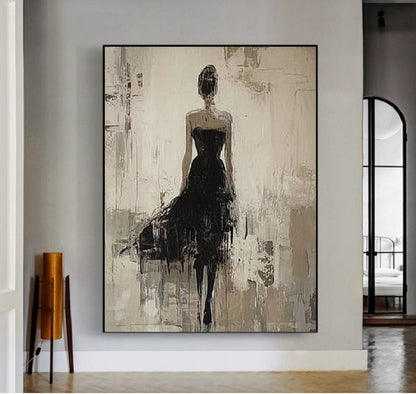Modern Handcrafted Figure Painting Fine Wall Art For Home Decor MDP1075