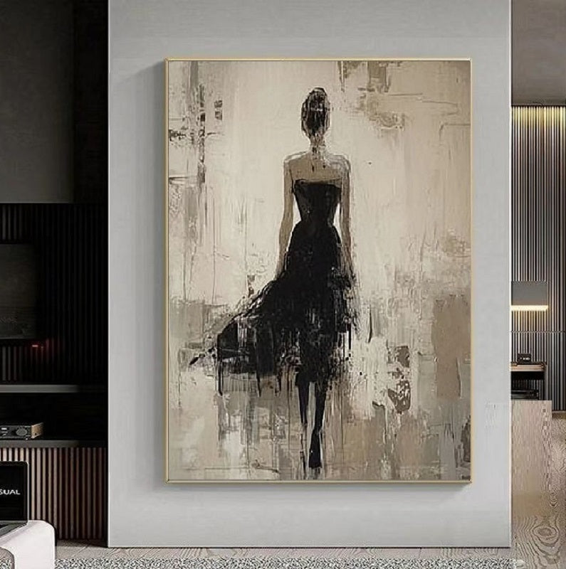 Modern Handcrafted Figure Painting Fine Wall Art For Home Decor MDP1075