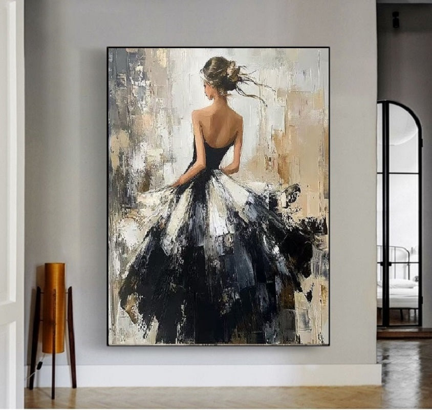 Modern Handcrafted Figure Painting Fine Wall Art For Home Decor MDP1076