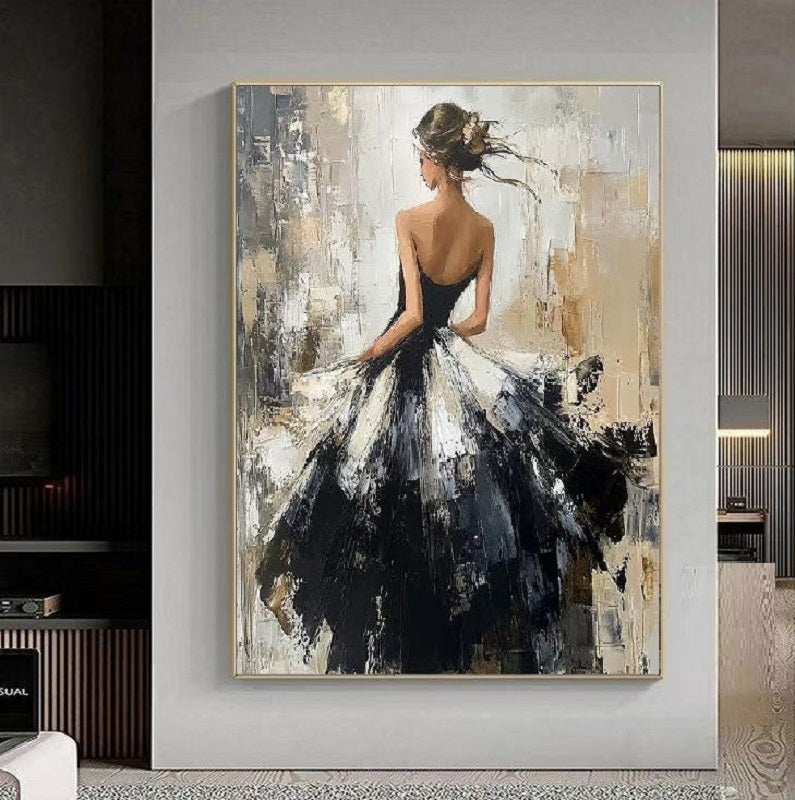 Modern Handcrafted Figure Painting Fine Wall Art For Home Decor MDP1076