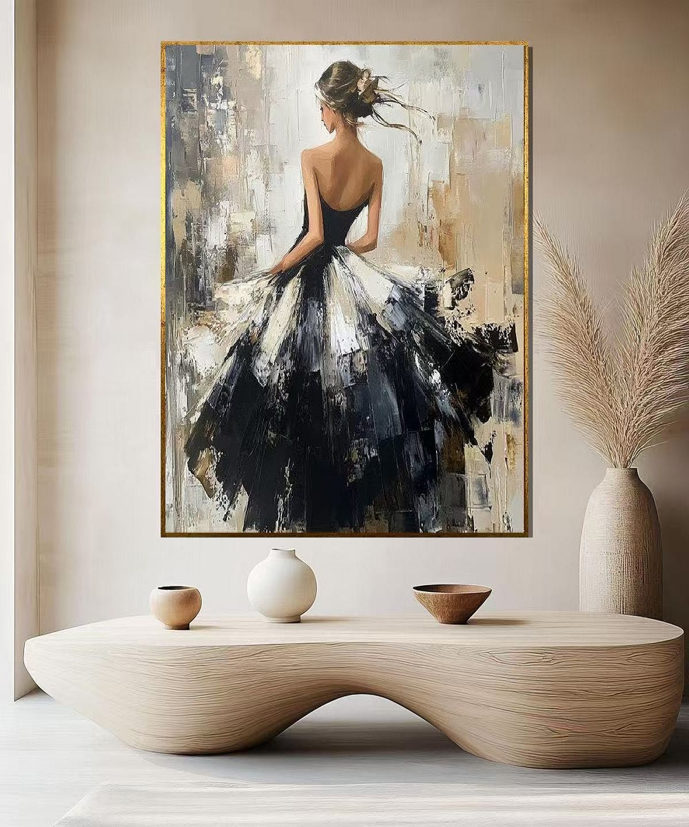 Modern Handcrafted Figure Painting Fine Wall Art For Home Decor MDP1076