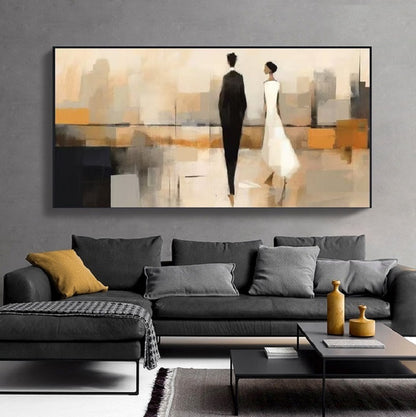 Modern Handcrafted Figure Painting Fine Wall Art For Home Decor MDP1077