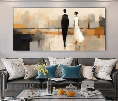 Modern Handcrafted Figure Painting Fine Wall Art For Home Decor MDP1077