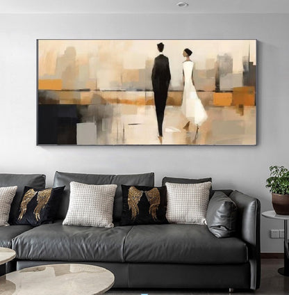 Modern Handcrafted Figure Painting Fine Wall Art For Home Decor MDP1077