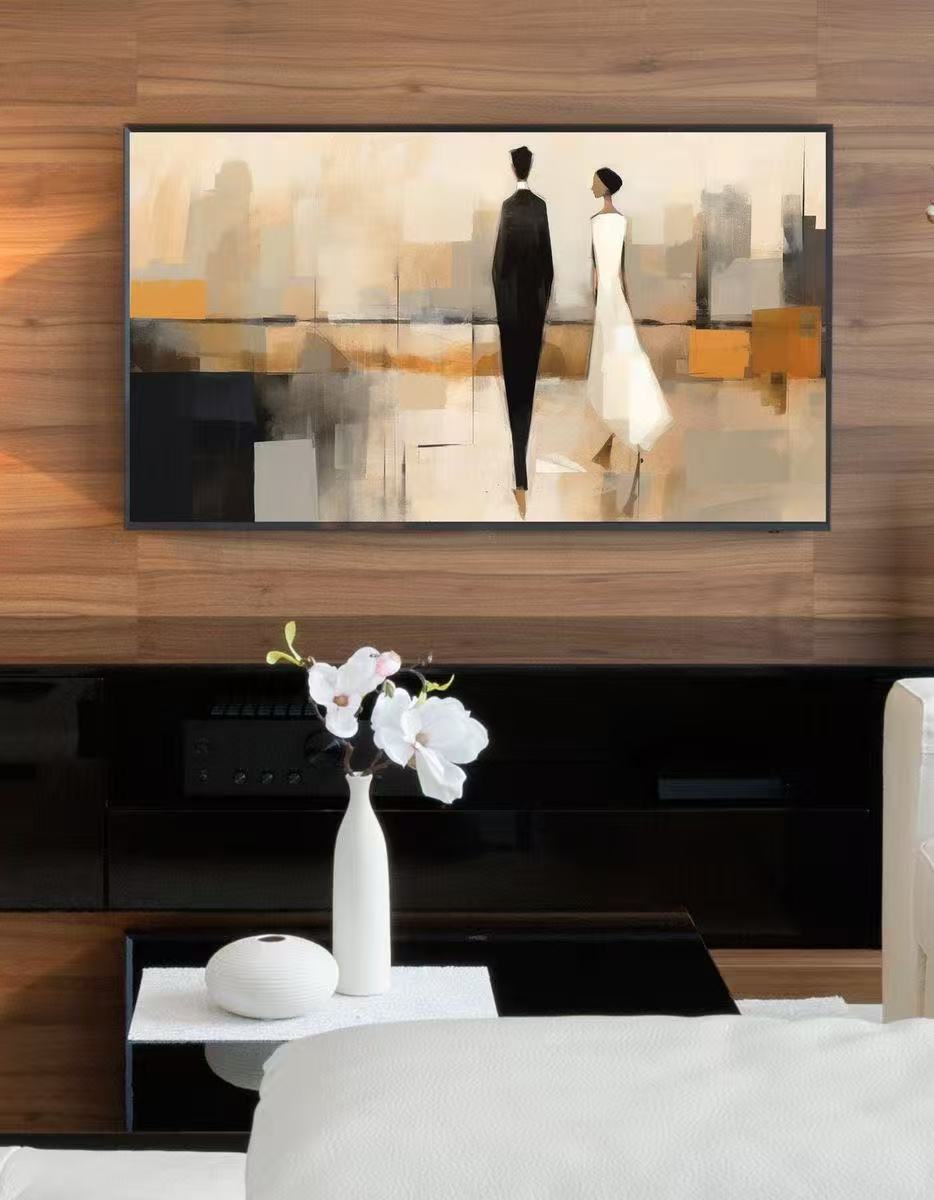 Modern Handcrafted Figure Painting Fine Wall Art For Home Decor MDP1077