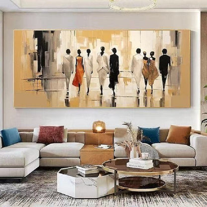 Modern Handcrafted Figure Painting Fine Wall Art For Home Decor MDP1078