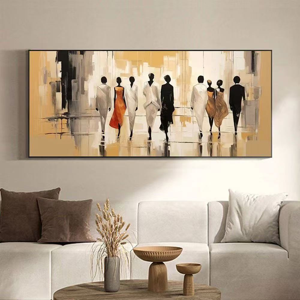 Modern Handcrafted Figure Painting Fine Wall Art For Home Decor MDP1078