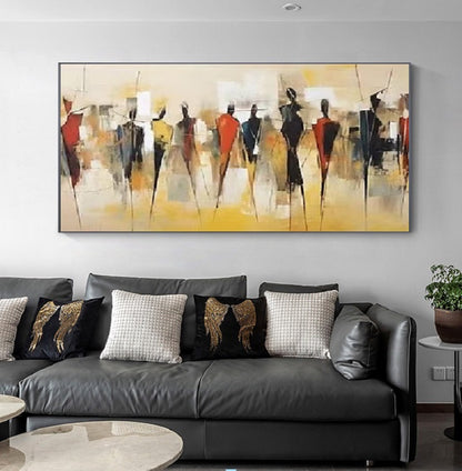 Modern Handcrafted Figure Painting Fine Wall Art For Home Decor MDP1079