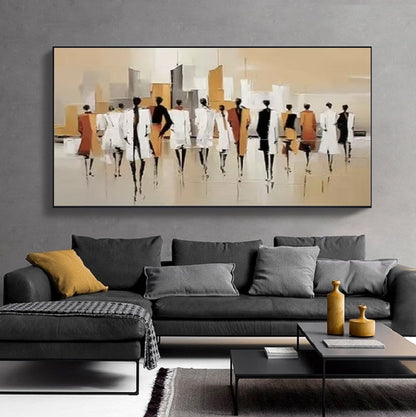 Modern Handcrafted Figure Painting Fine Wall Art For Home Decor MDP1080