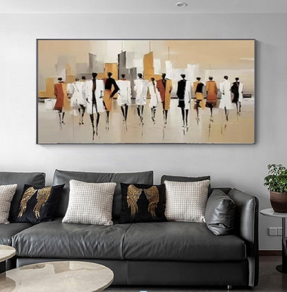 Modern Handcrafted Figure Painting Fine Wall Art For Home Decor MDP1080