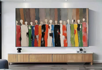 Modern Handcrafted Figure Painting Fine Wall Art For Home Decor MDP1081