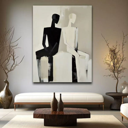 Modern Handcrafted Figure Painting Fine Wall Art For Home Decor MDP1082A