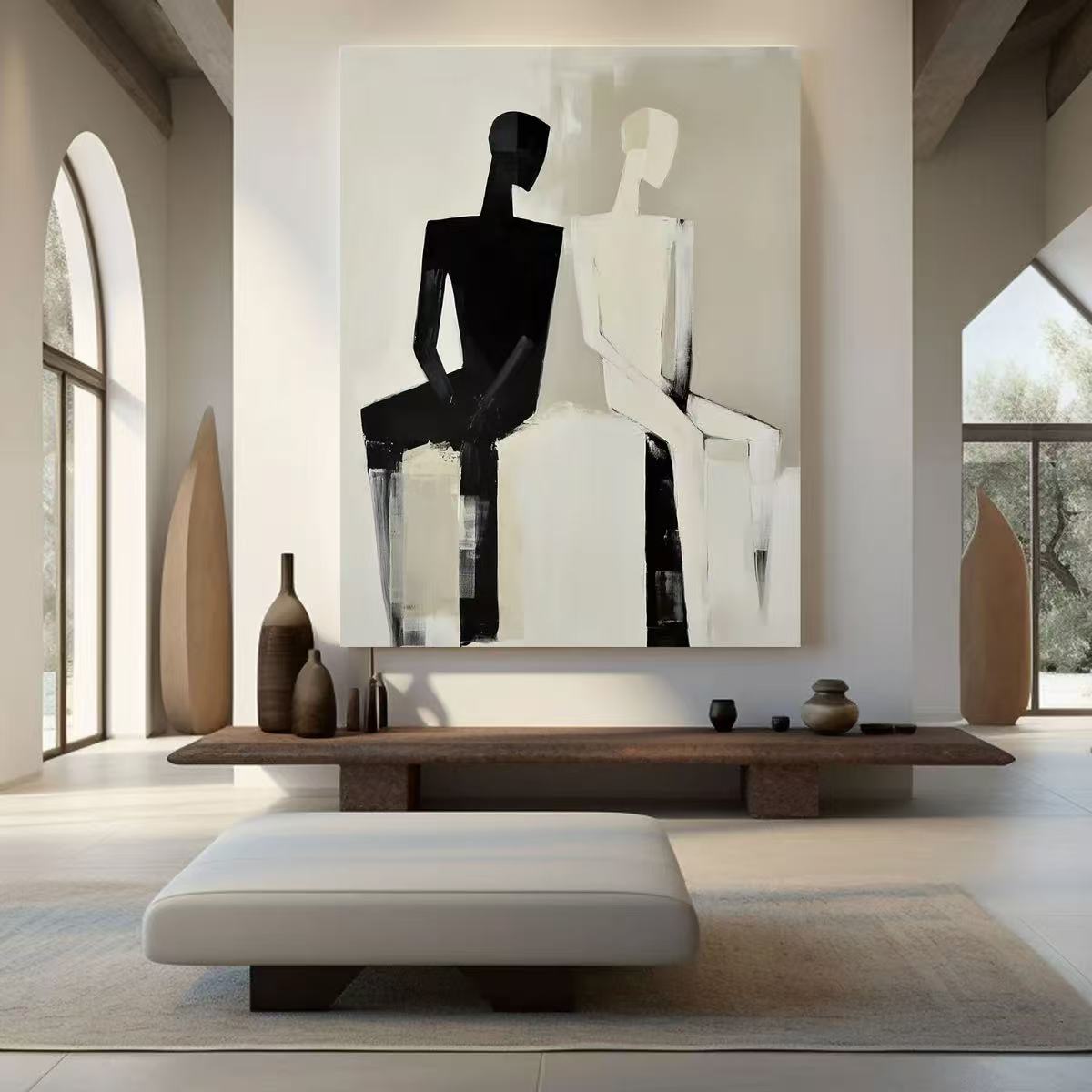 Modern Handcrafted Figure Painting Fine Wall Art For Home Decor MDP1082A