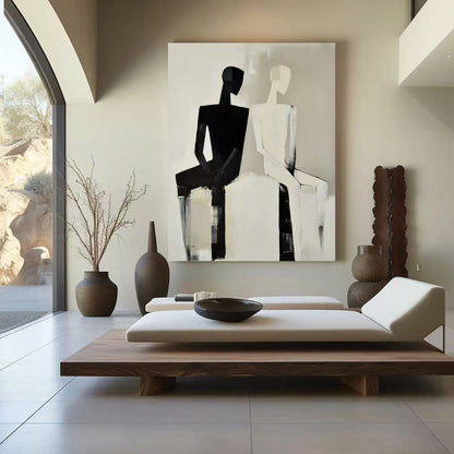 Modern Handcrafted Figure Painting Fine Wall Art For Home Decor MDP1082A