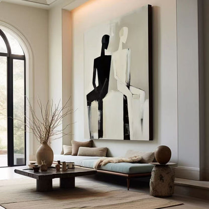 Modern Handcrafted Figure Painting Fine Wall Art For Home Decor MDP1082A