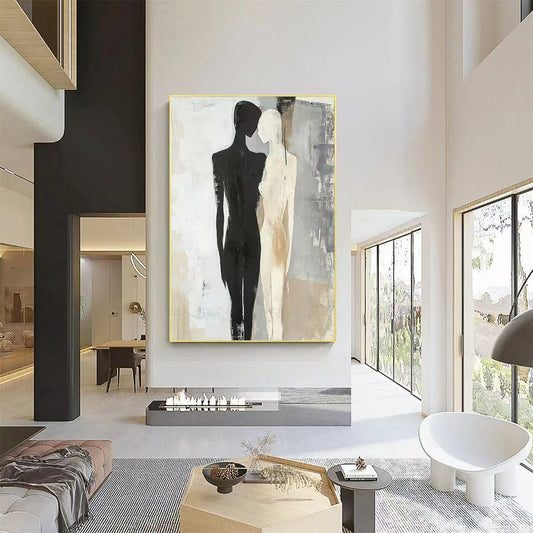 Modern Handcrafted Figure Painting Fine Wall Art For Home Decor MDP1082B