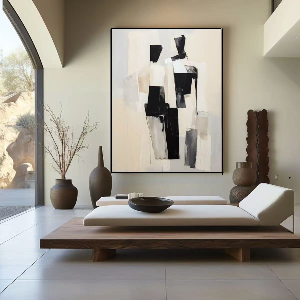 Modern Handcrafted Figure Painting Fine Wall Art For Home Decor MDP1082C